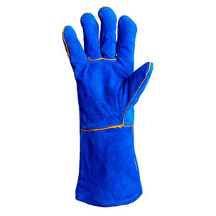 Краги робочі зварювальні DOLONI 4508 з підкладкою, сині